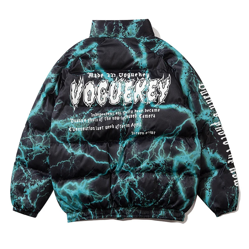 Lighting Oversized Mens Outwear Jacket