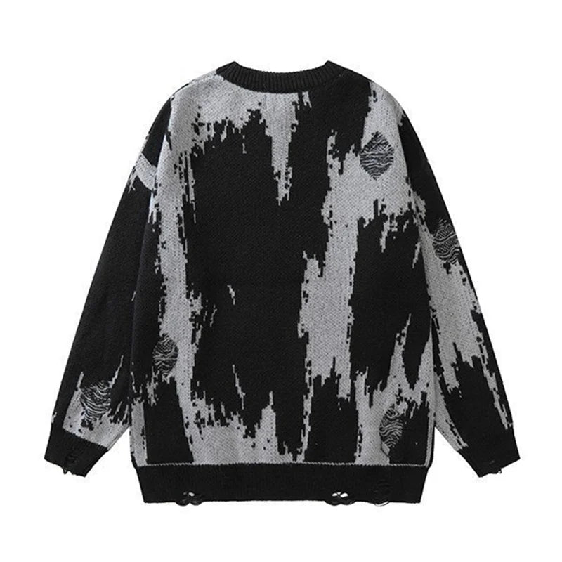 Causal knitted Sweater Black